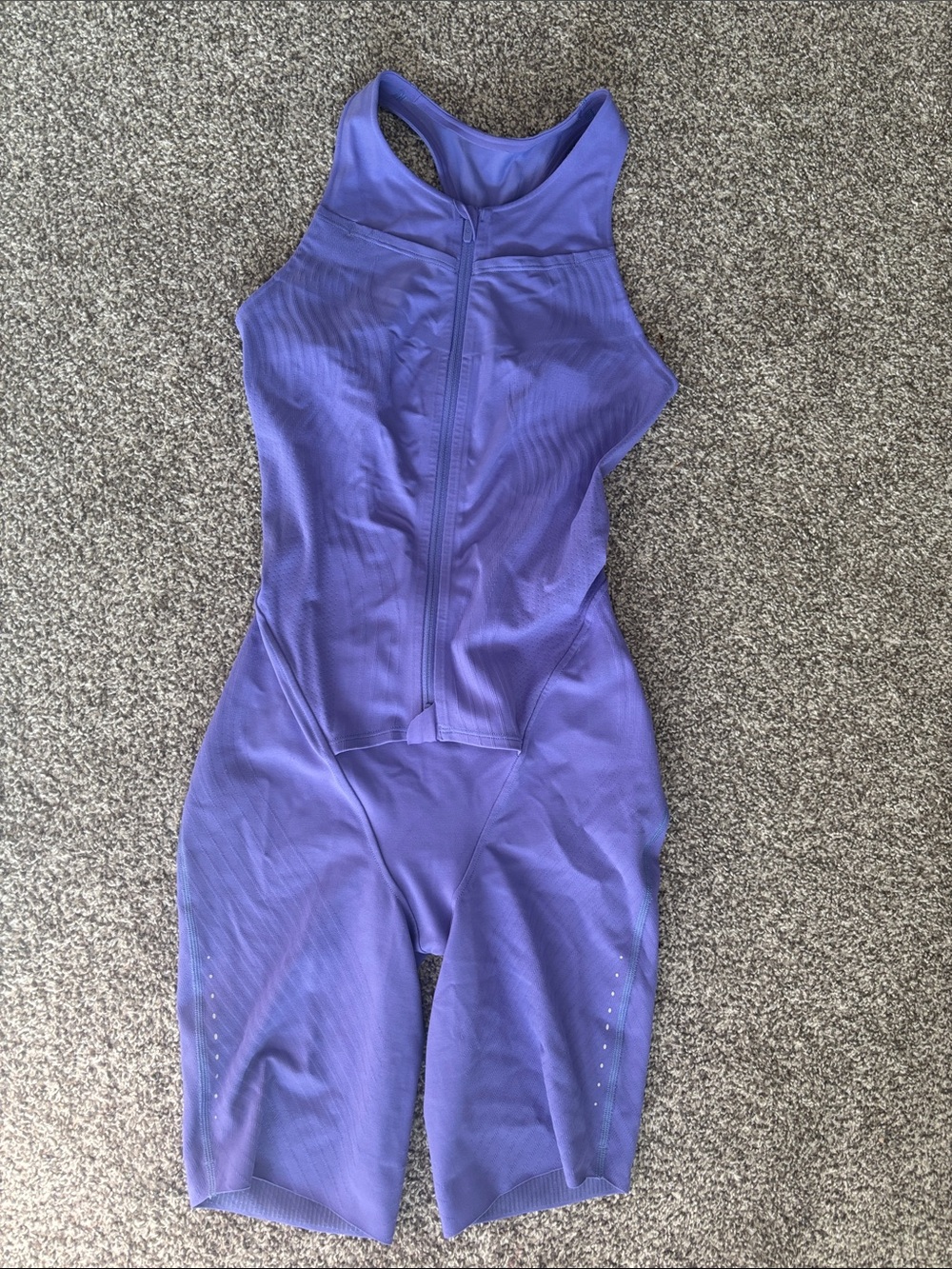 Lululemon Purple One-Piece Zip-Front Bodysuit